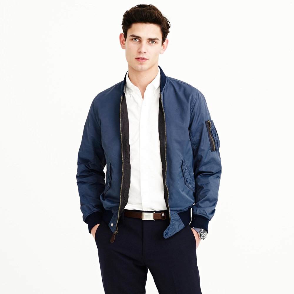 J. Crew Wallace & Barnes MA-1 Flight Bomber Jacket